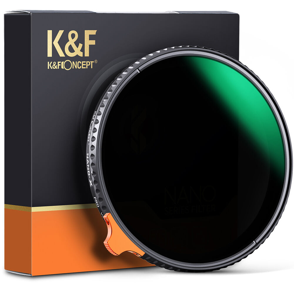 K&F Concept 77mm Nano X-Pro Slim Waterproof Anti Scratch Green Coated HD Variable ND2-400 Filter KF01.1618 - 1